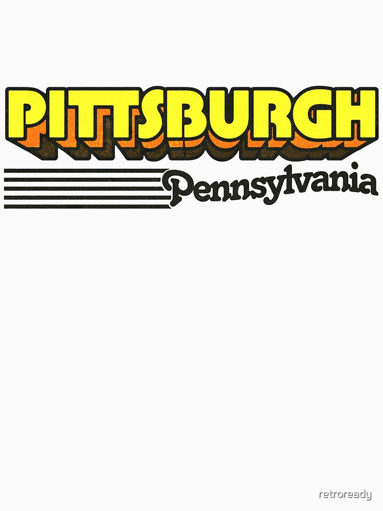 Pittsburgh, Pennsylvania | Retro Stripes by retroready