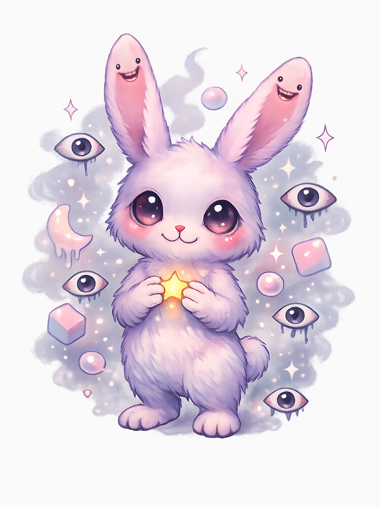 Ear‑Mouth Bunny – Cute Dreamcore Surreal Pet by Rawecz Studio