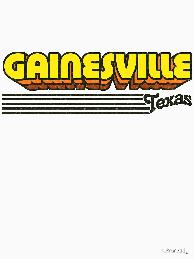 Gainesville, Texas | Retro Stripes by retroready