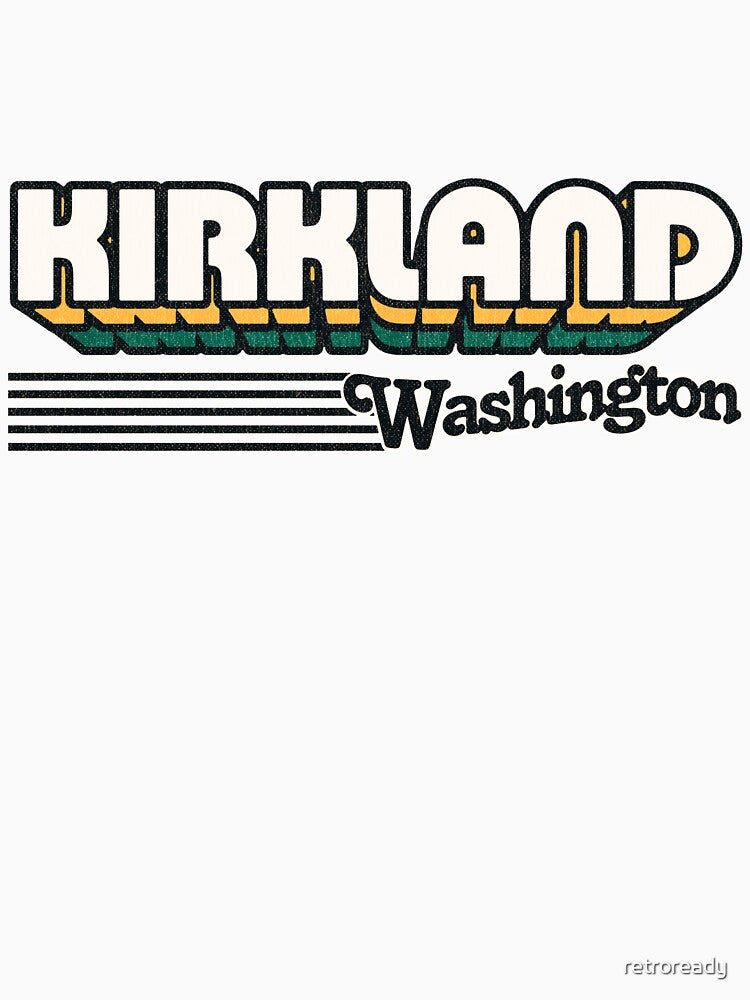 Kirkland, Washington | Retro Stripes by retroready