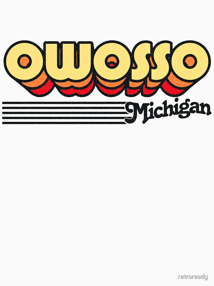 Owosso, Michigan | Retro Stripes by retroready