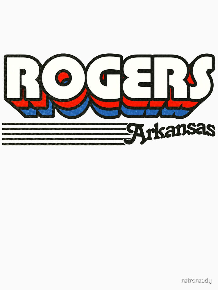 Rogers, Arkansas | Retro Stripes by retroready