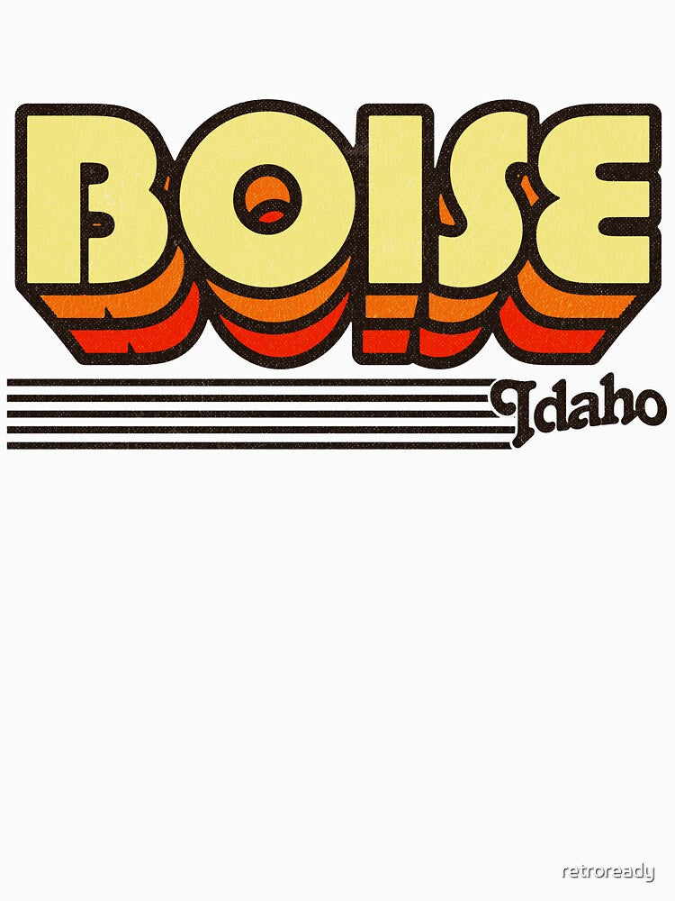 Boise, Idaho | Retro Stripes by retroready