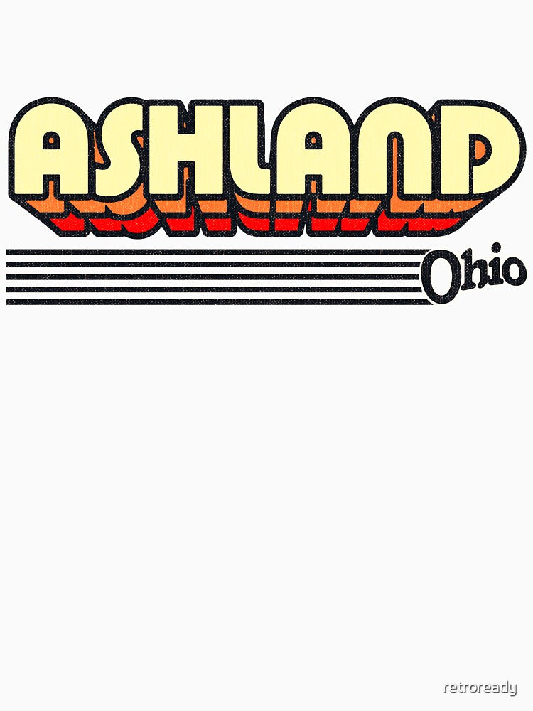 Ashland, Ohio | Retro Stripes by retroready