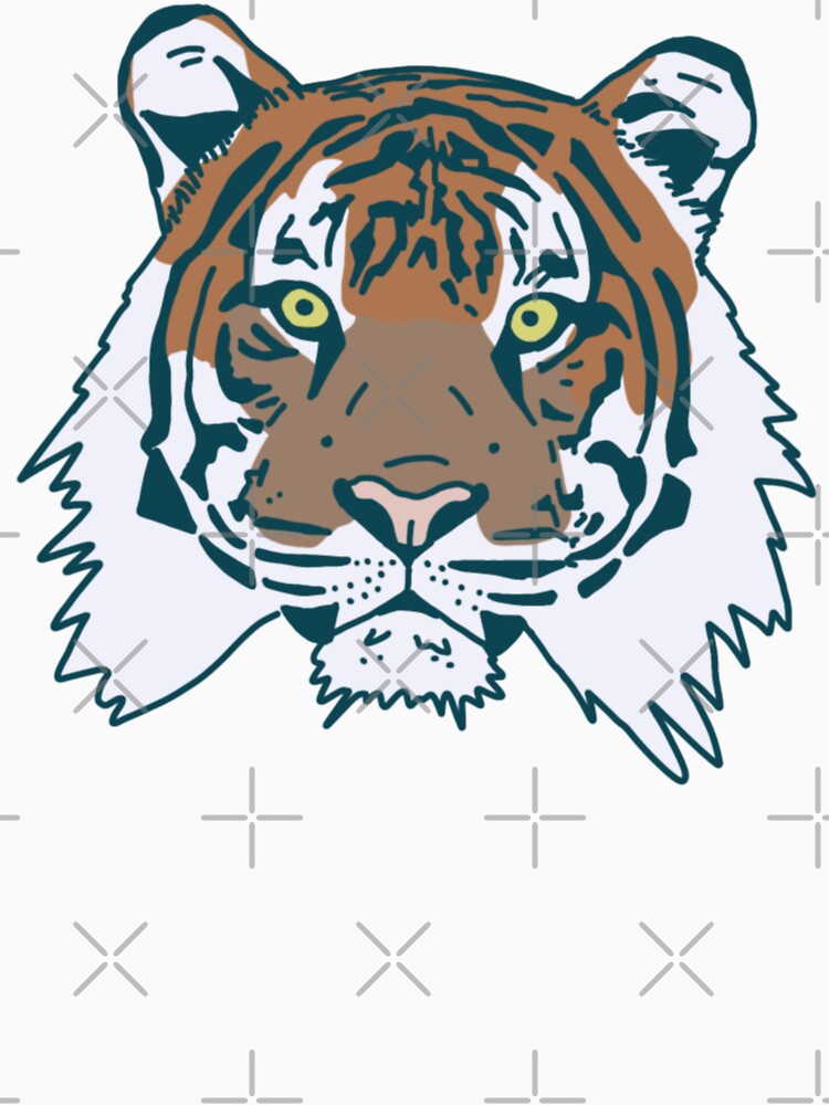 Tiger Block Print by Kara SJ