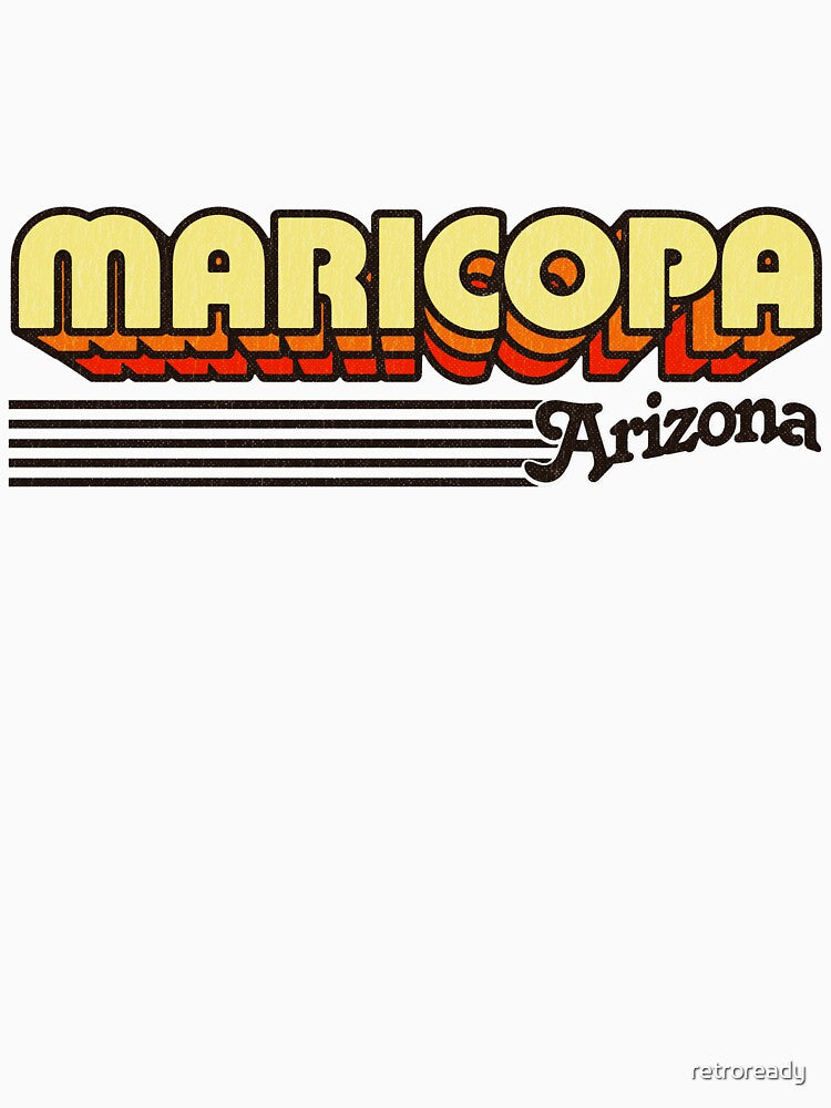 Maricopa, Arizona | Retro Stripes by retroready