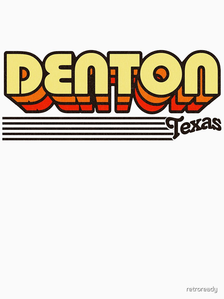 Denton, Texas | Retro Stripes by retroready
