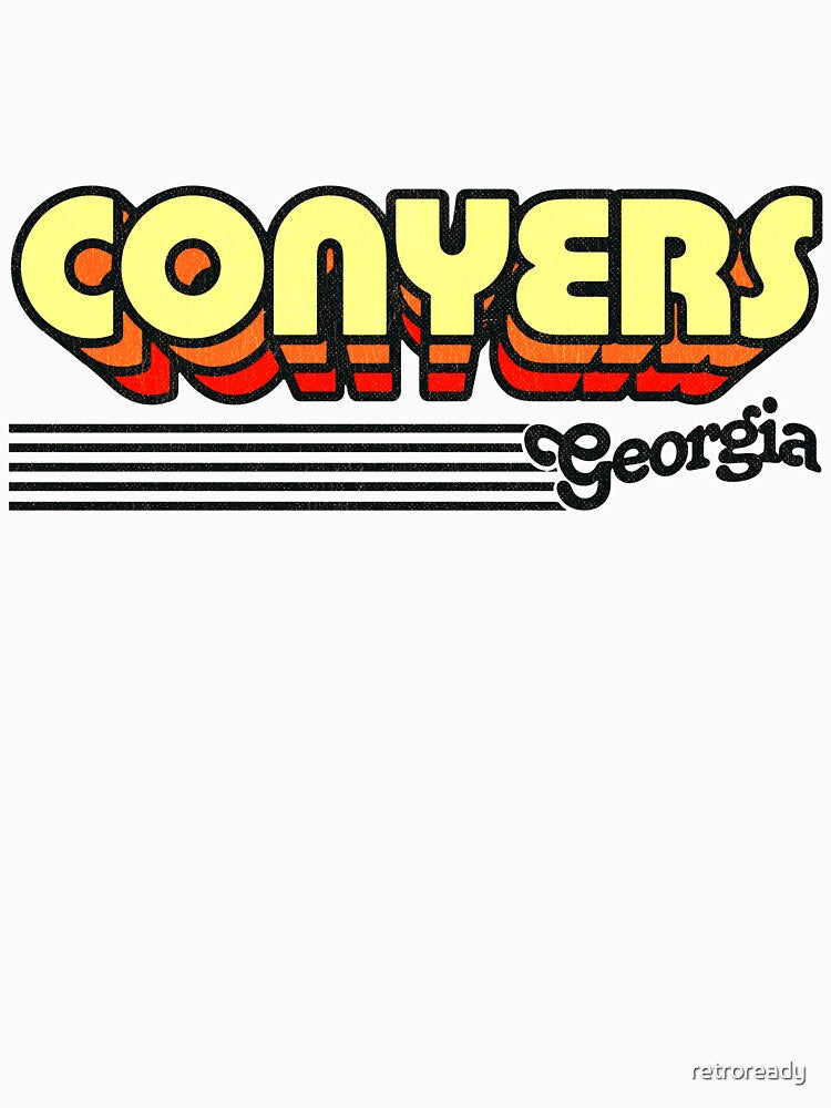 Conyers, Georgia | Retro Stripes by retroready