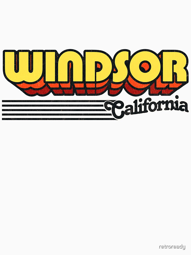Windsor, California | Retro Stripes by retroready