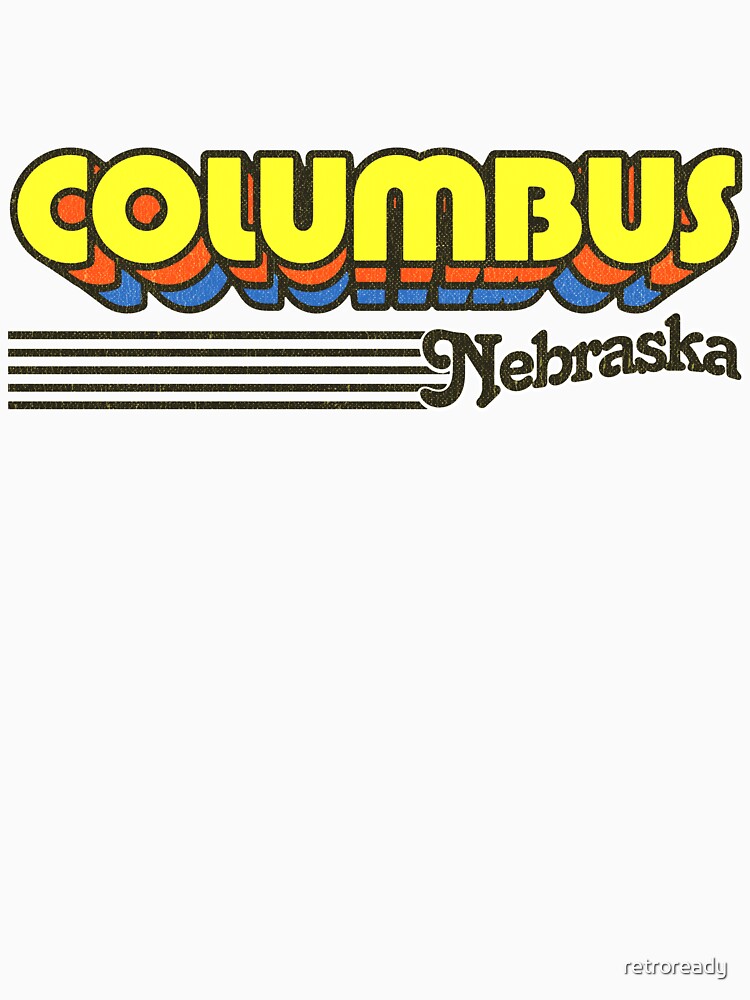 Columbus, Nebraska | Retro Stripes by retroready
