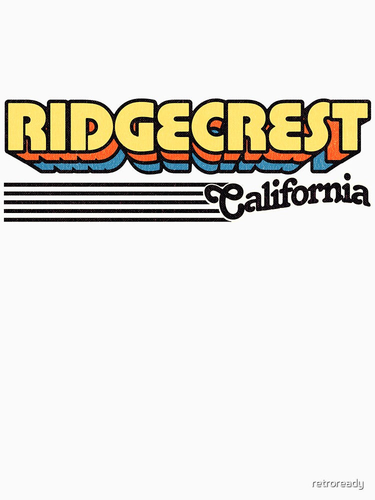 Ridgecrest, California | Retro Stripes by retroready