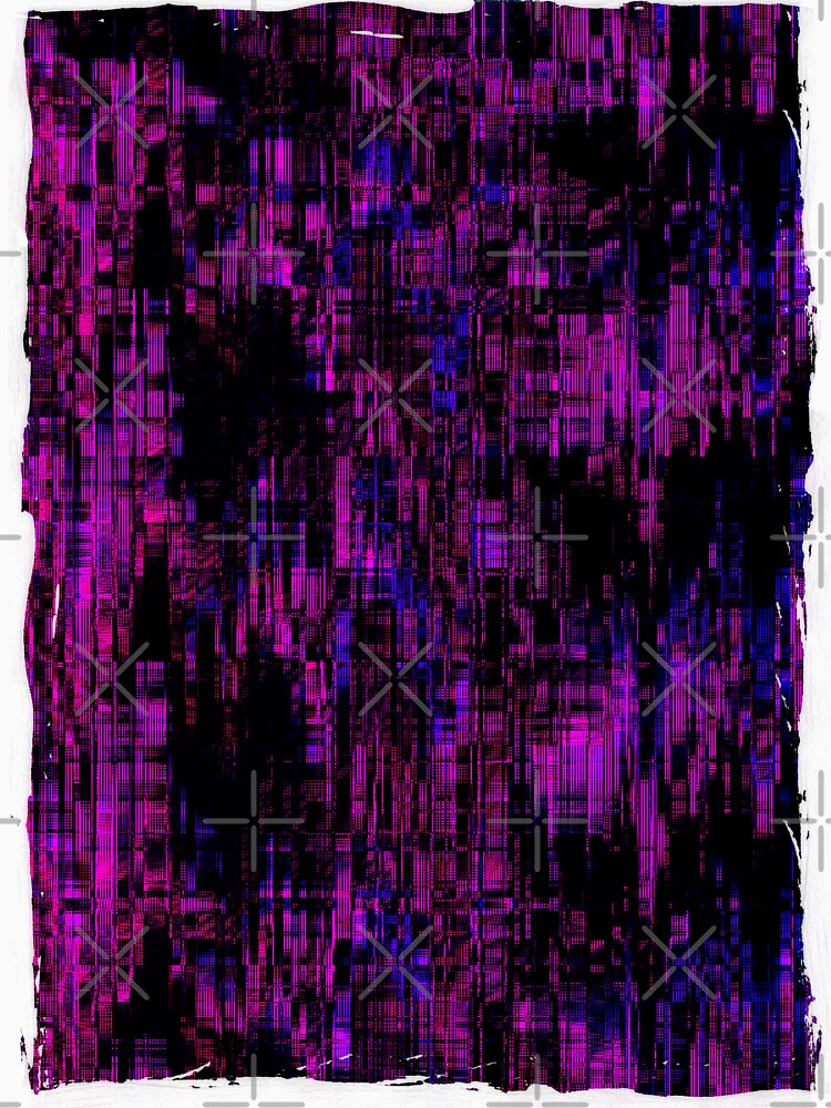 Glitch Texture in Shades of Pink and Black by Ana Cá Art & Design