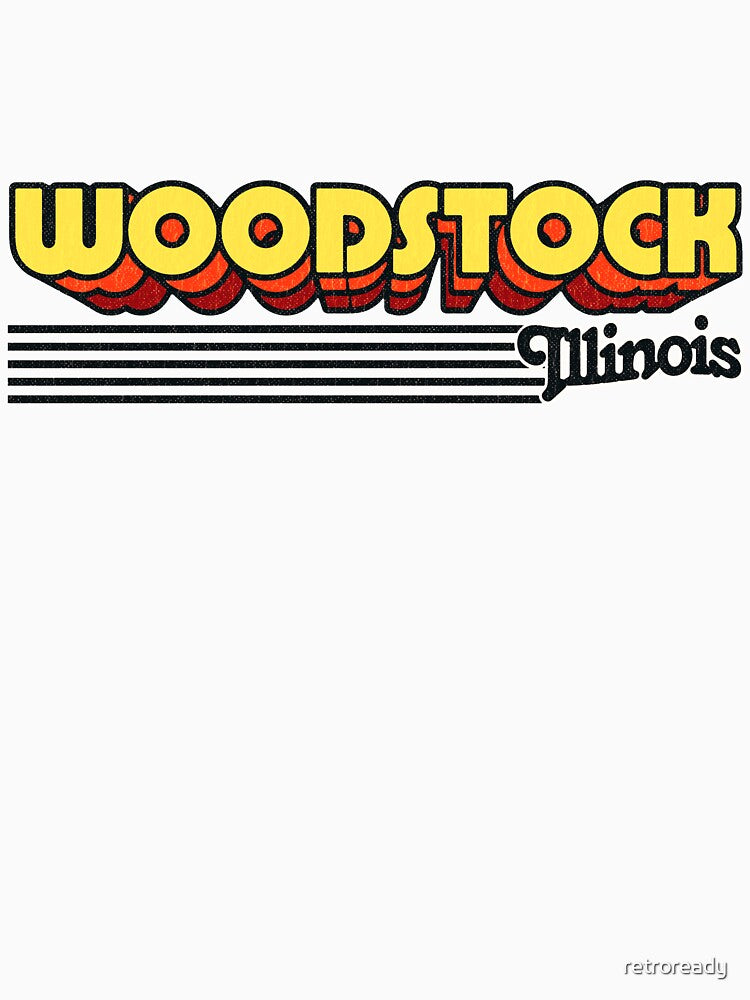 Woodstock, Illinois | Retro Stripes by retroready