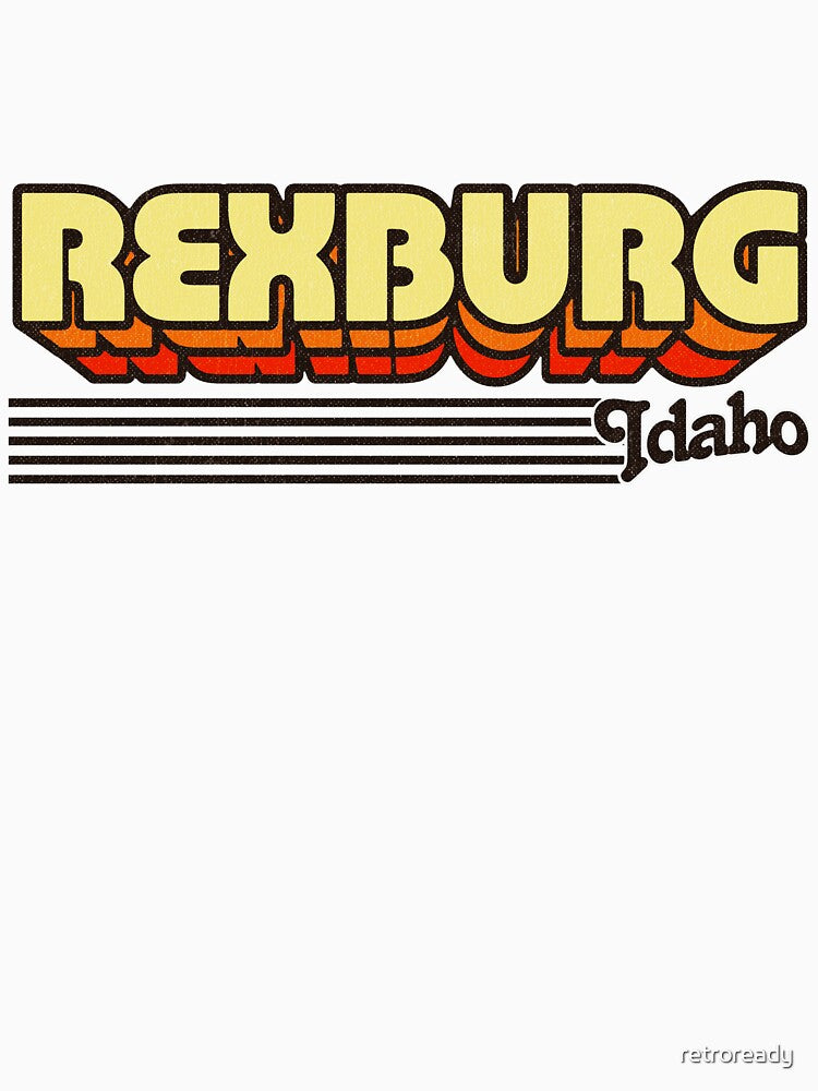 Rexburg, Idaho | Retro Stripes by retroready