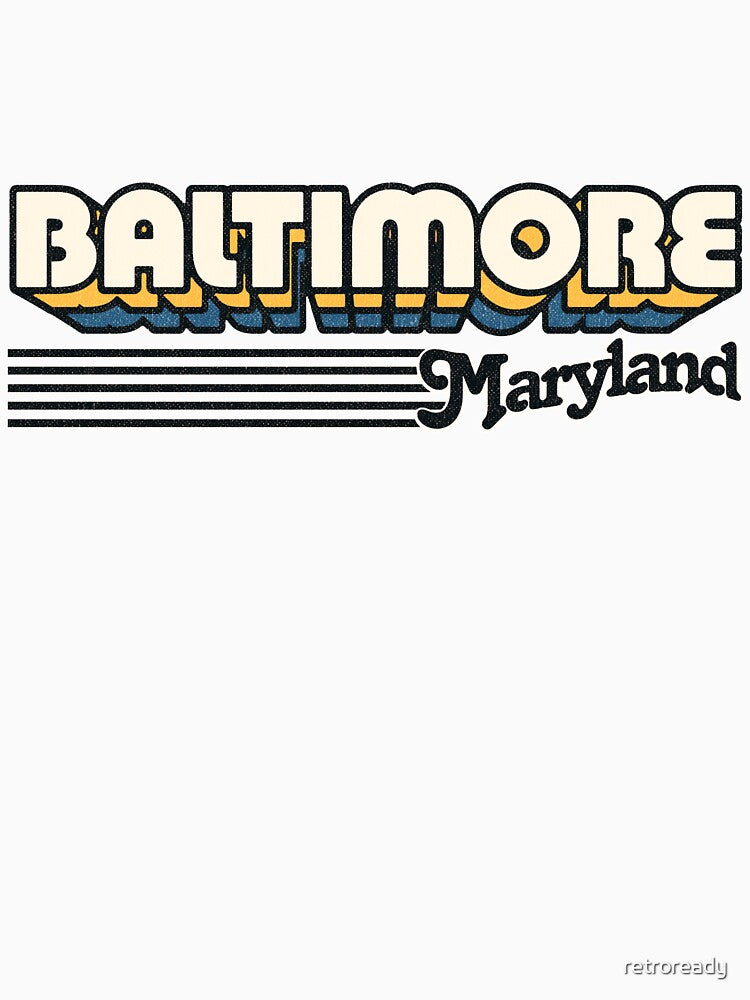 Baltimore, Maryland | Retro Stripes by retroready