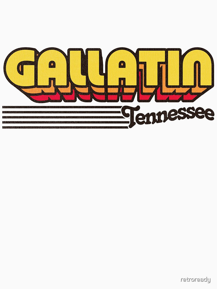 Gallatin, Tennessee | Retro Stripes by retroready