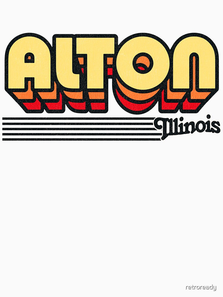 Alton, Illinois | Retro Stripes by retroready