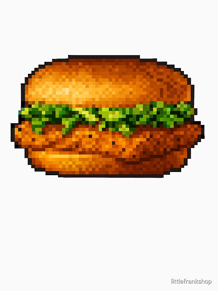 McChicken Chicken Sandwich Mcdonalds Pixel Art by littlefrankshop