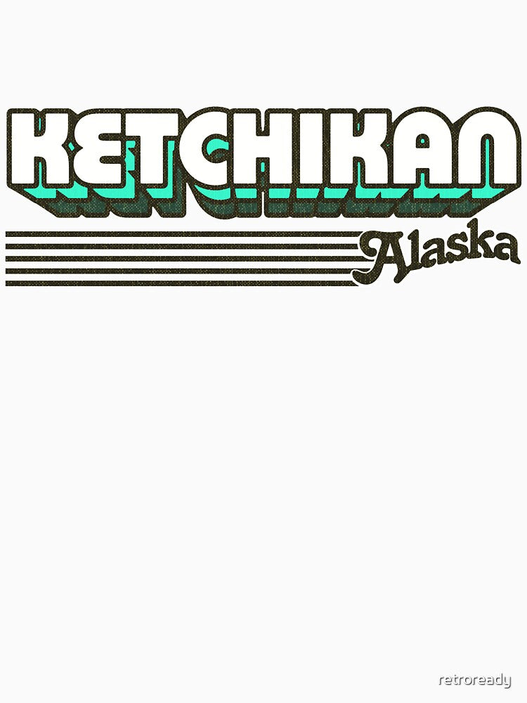 Ketchikan, Alaska | Retro Stripes by retroready
