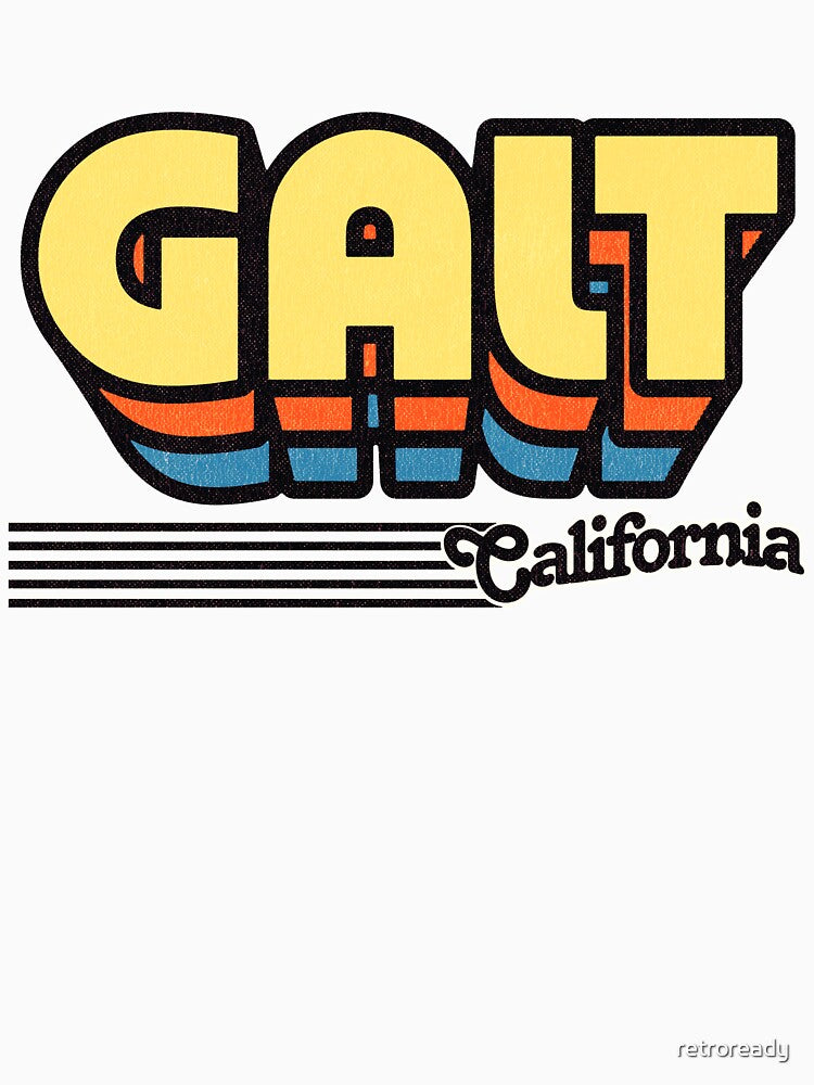 Galt, California | Retro Stripes by retroready