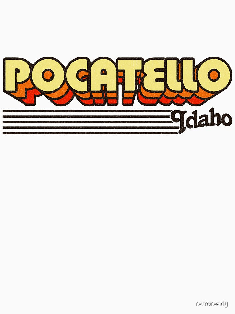Pocatello, Idaho | Retro Stripes by retroready