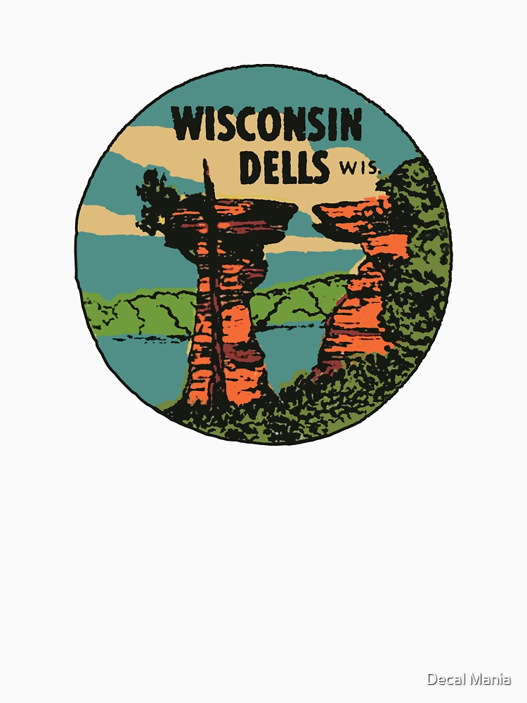 Vintage Wisconsin Dells Decal by Decal Mania