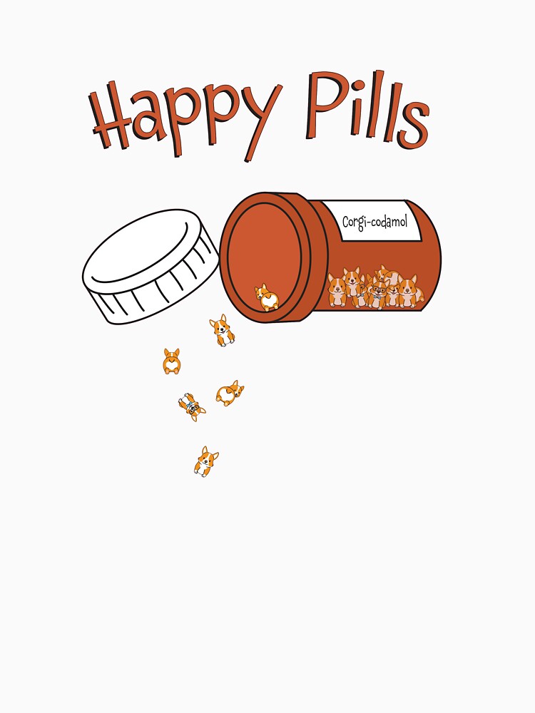 Corgi Happy Pills by Basic  Beach