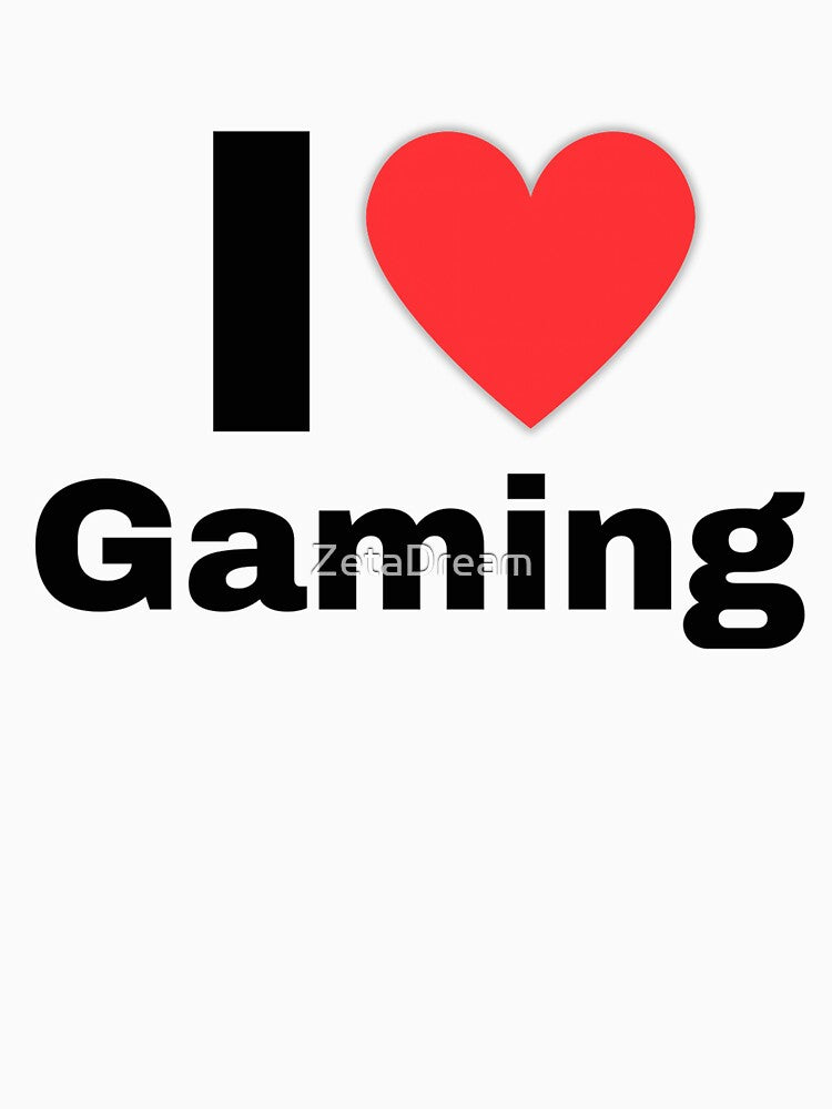 I Love Gaming Minimalist Design by ZetaDream