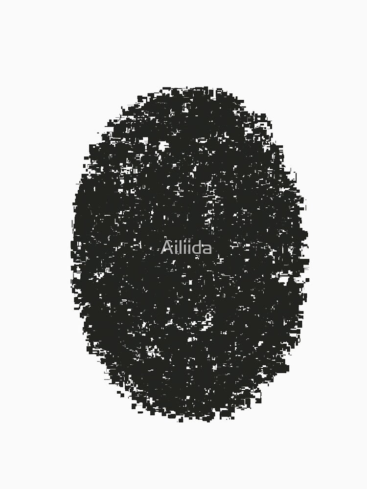 Grainy Abstract Black Textured Shapes by Ailiida