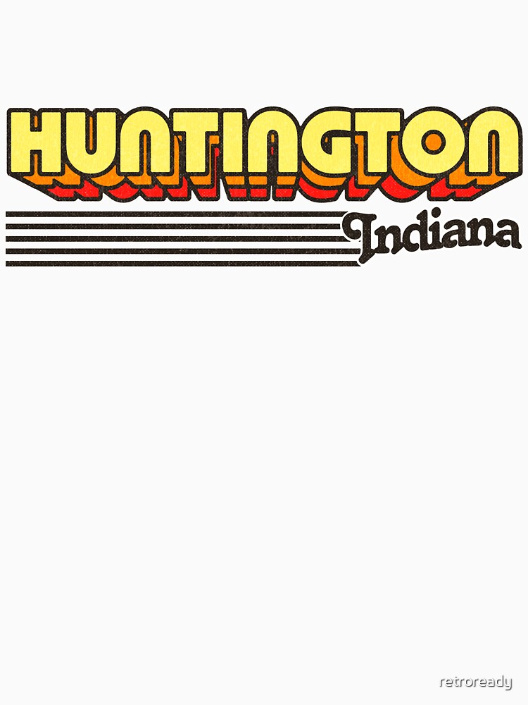 Huntington, Indiana | Retro Stripes by retroready