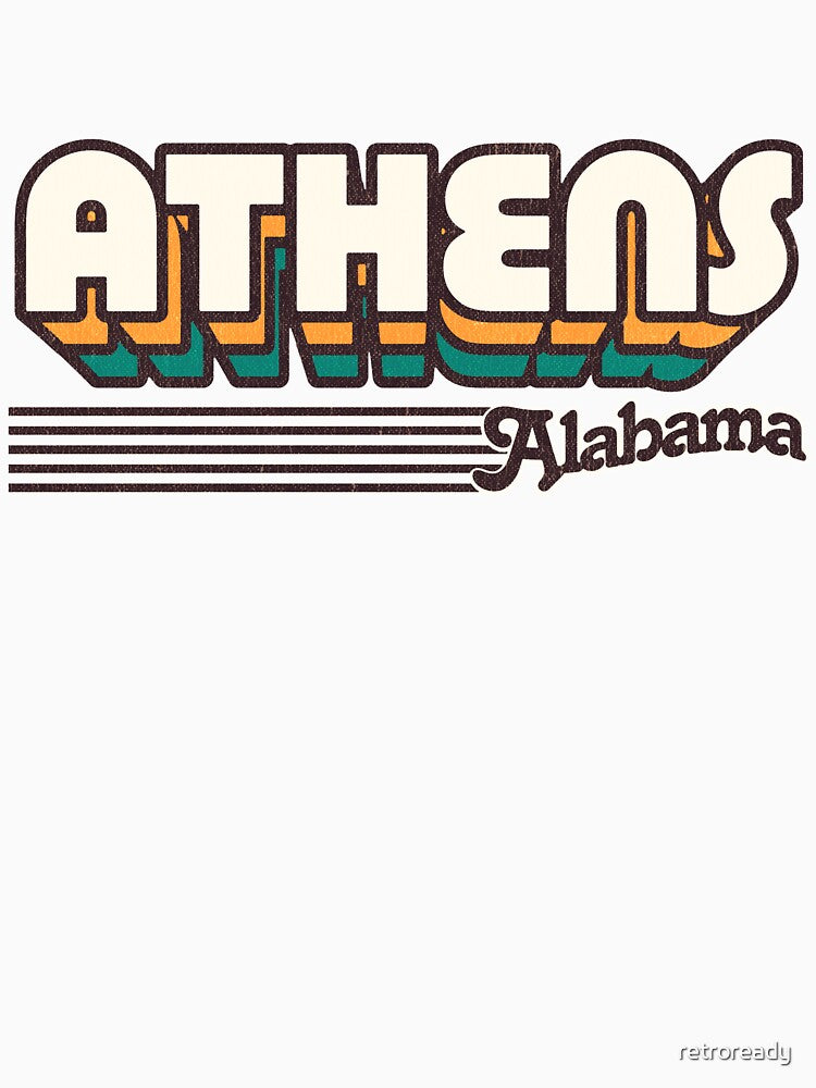 Athens, Alabama | Retro Stripes by retroready