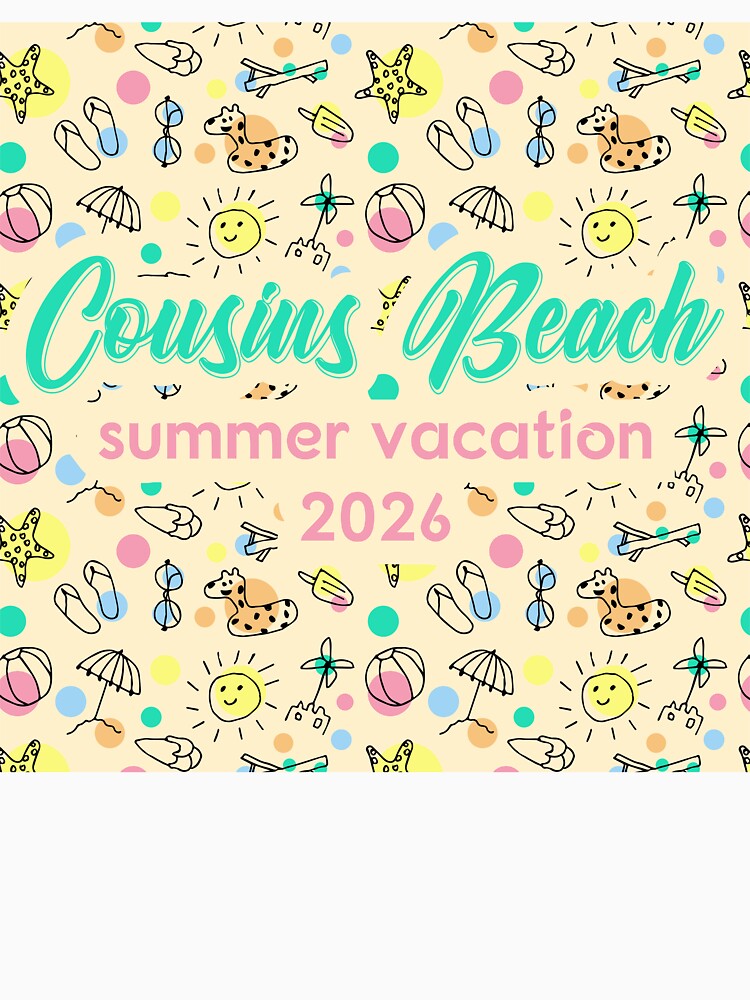 Cousins Beach Summer Vacation 2026 Matching Family Trip Art by PixelWaveBD