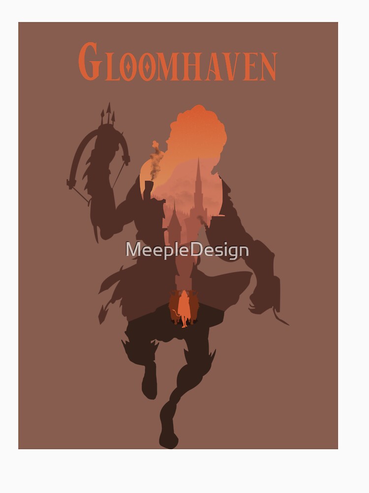 Gloomhaven Tinkerer - Minimalist Silhouette Poster Style - Board Game Art by MeepleDesign
