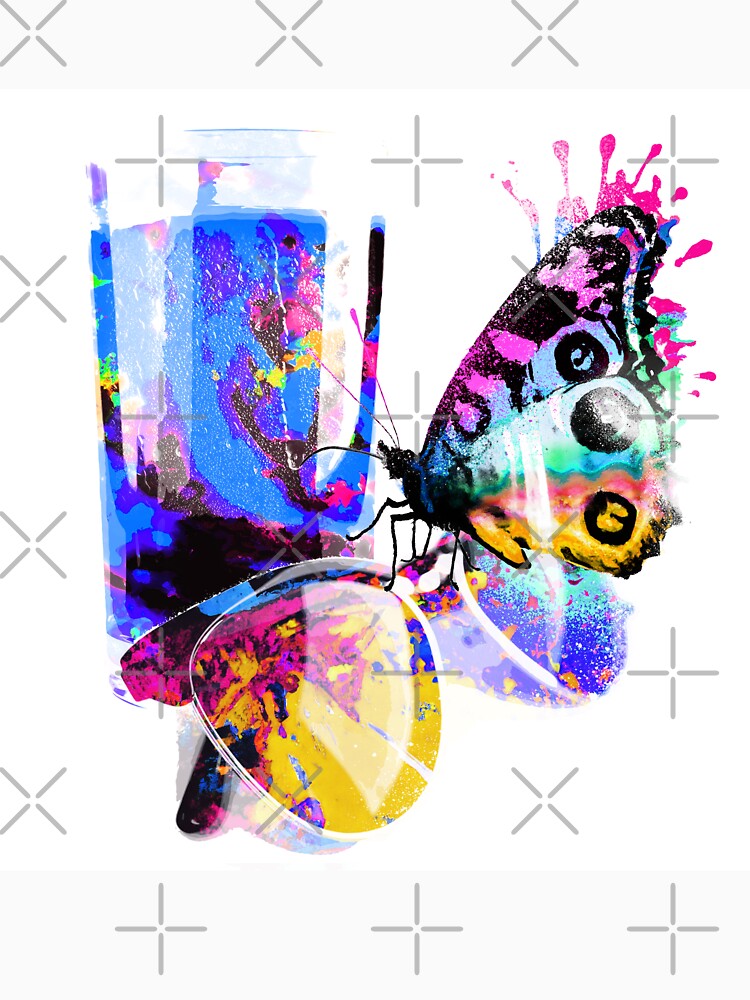 Butterfly #2 - Solid White Background by ArtSea-Bubble