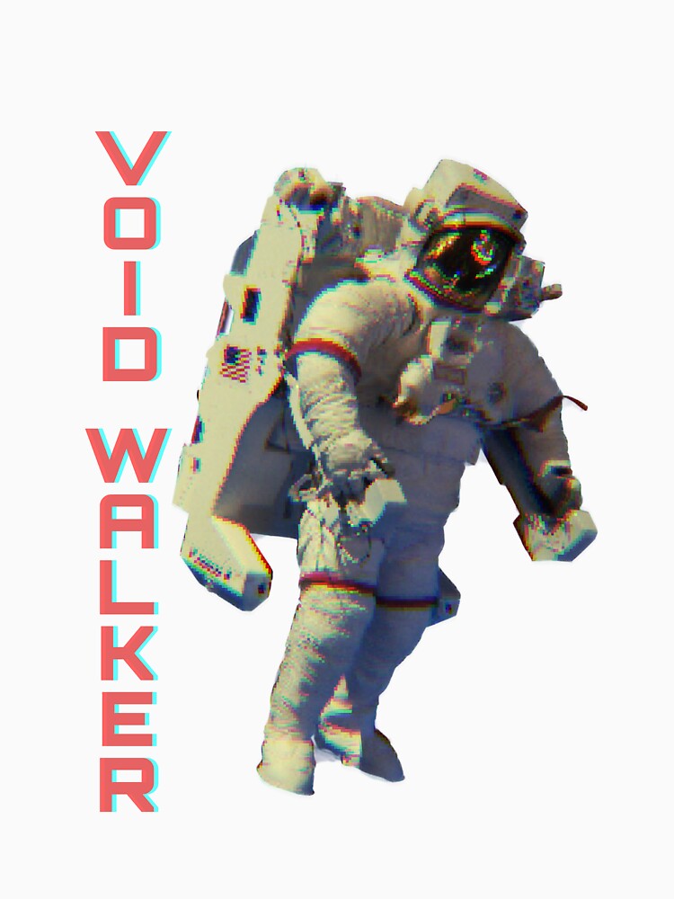 Void Walker Astronaut Retro Glitch Art by ZJDesignsArt