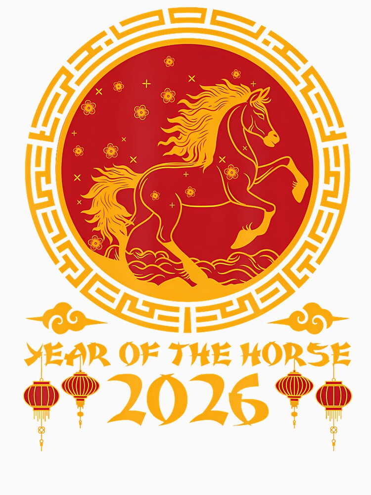 Chinese New Year Of The Horse 2026 Lunar Zodiac by BeulahJoseph
