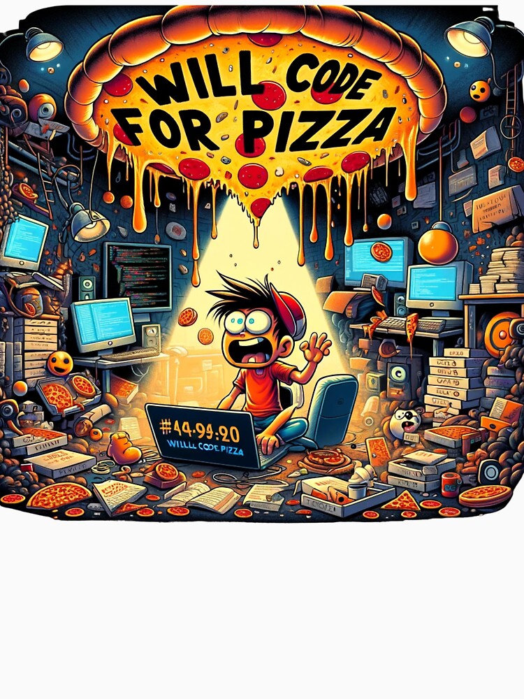 Code Cravings: Pizza Programming Passion by Kuki-shop