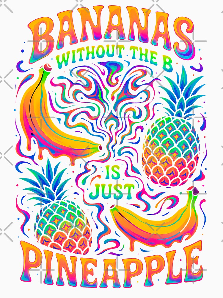 Bananas Without the B – Trippy Psychedelic Art by BrBrDesign