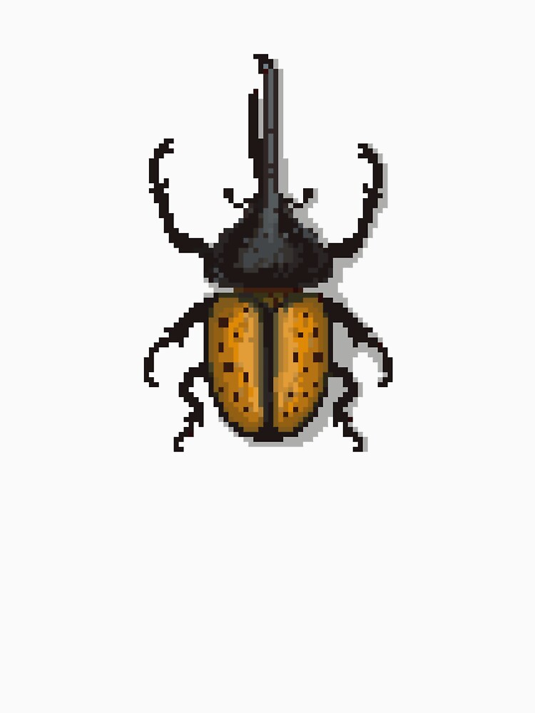 Pixel art beetle nº 44 by Kanistamps