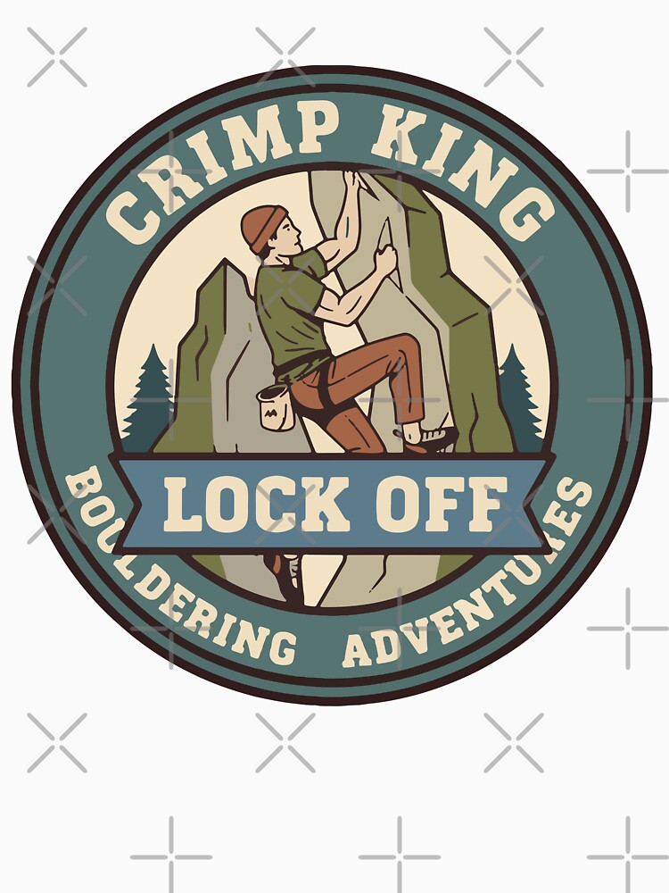 Crimp King Lock Off Bouldering Adventures Fun by LuminOrb
