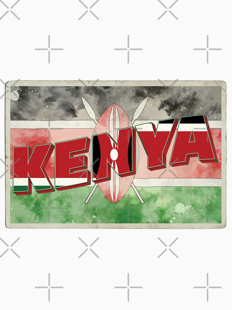 Kenya Vintage style retro souvenir by DeveloperProp0