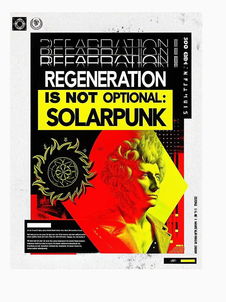 Solarpunk Poster Mandatory by Raw-Ink