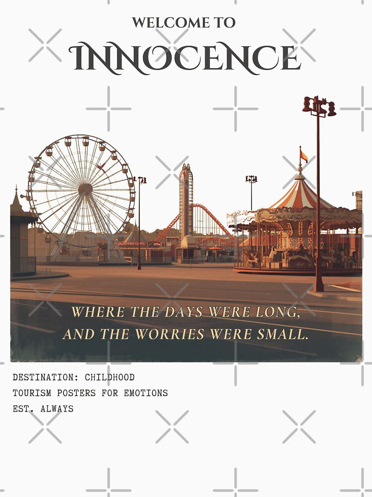 Welcome To Innocence Vintage Childhood Tourism Travel Poster by KaBaRen