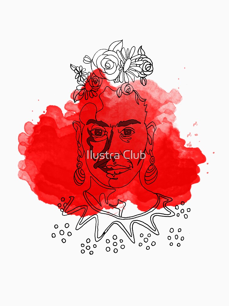 frida line art by Ilustra Club