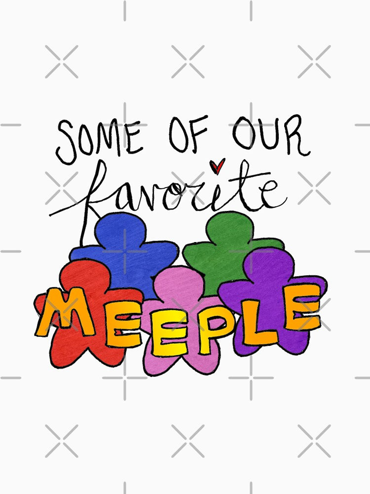 Some of Our Favorite Meeple (Light Backgrounds) by E-B-Designs
