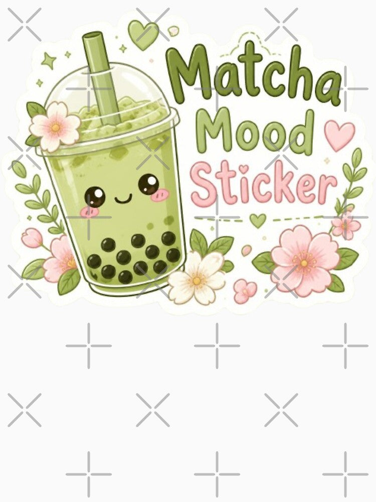 Matcha Mood Bubble Tea Sticker by Stylestickers55