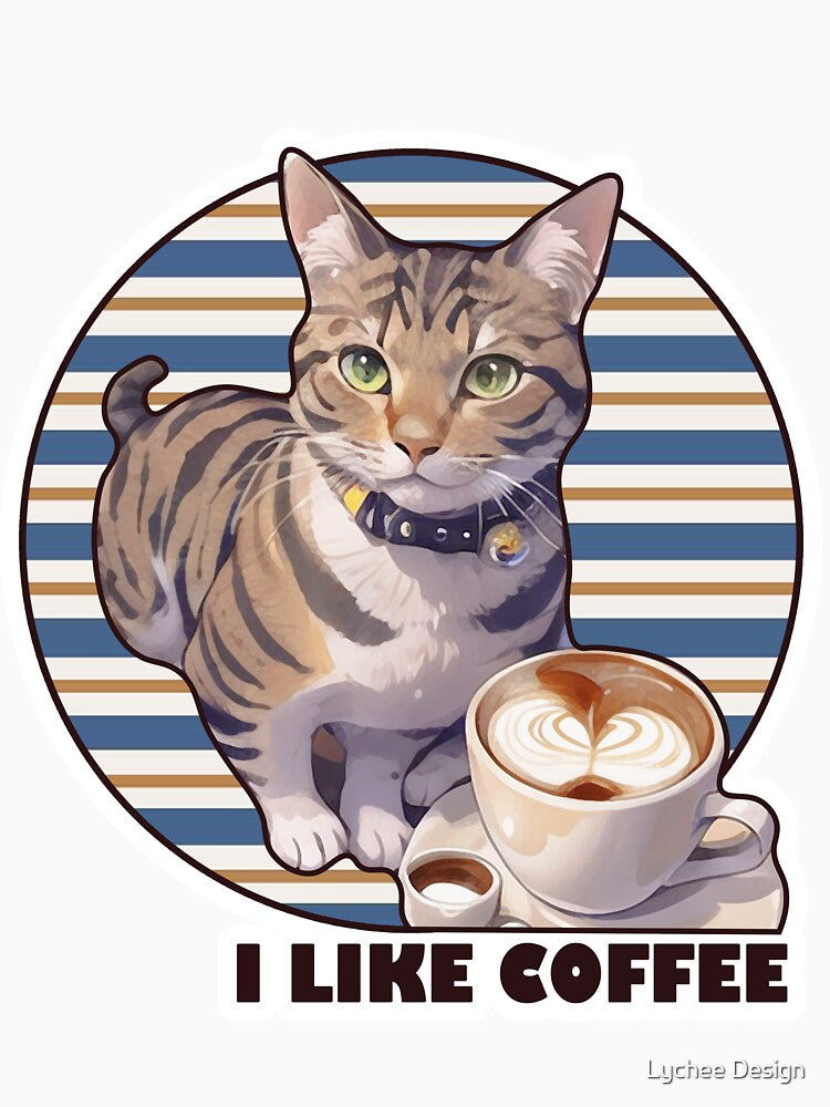 Cat Mother Coffee Lover by Lychee Design