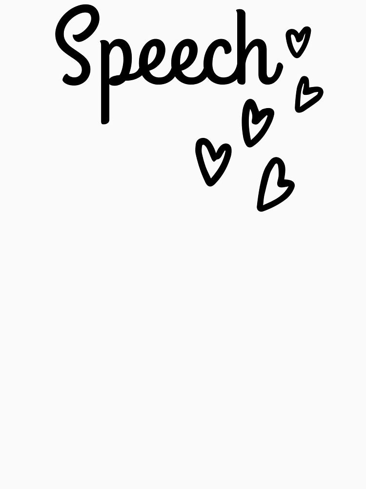 Speech hearts, SLP, Speech Therapist by tresbelleshirts