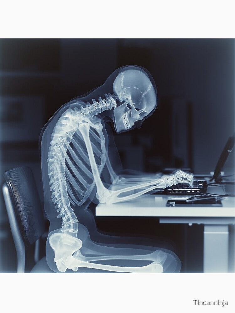Paperclip Prison: Trapped in a Skeletal Cubicle Nightma by Tincanninja