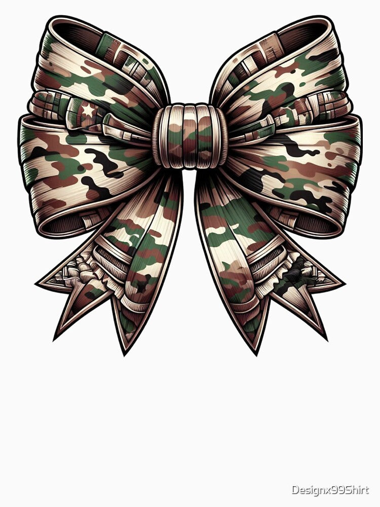 Camouflage Old Camo Coquette Bow Hunting by Designx99Shirt